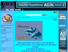 Tablet Screenshot of les-dauphins.allmyblog.com